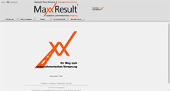 Desktop Screenshot of maxxresult.de